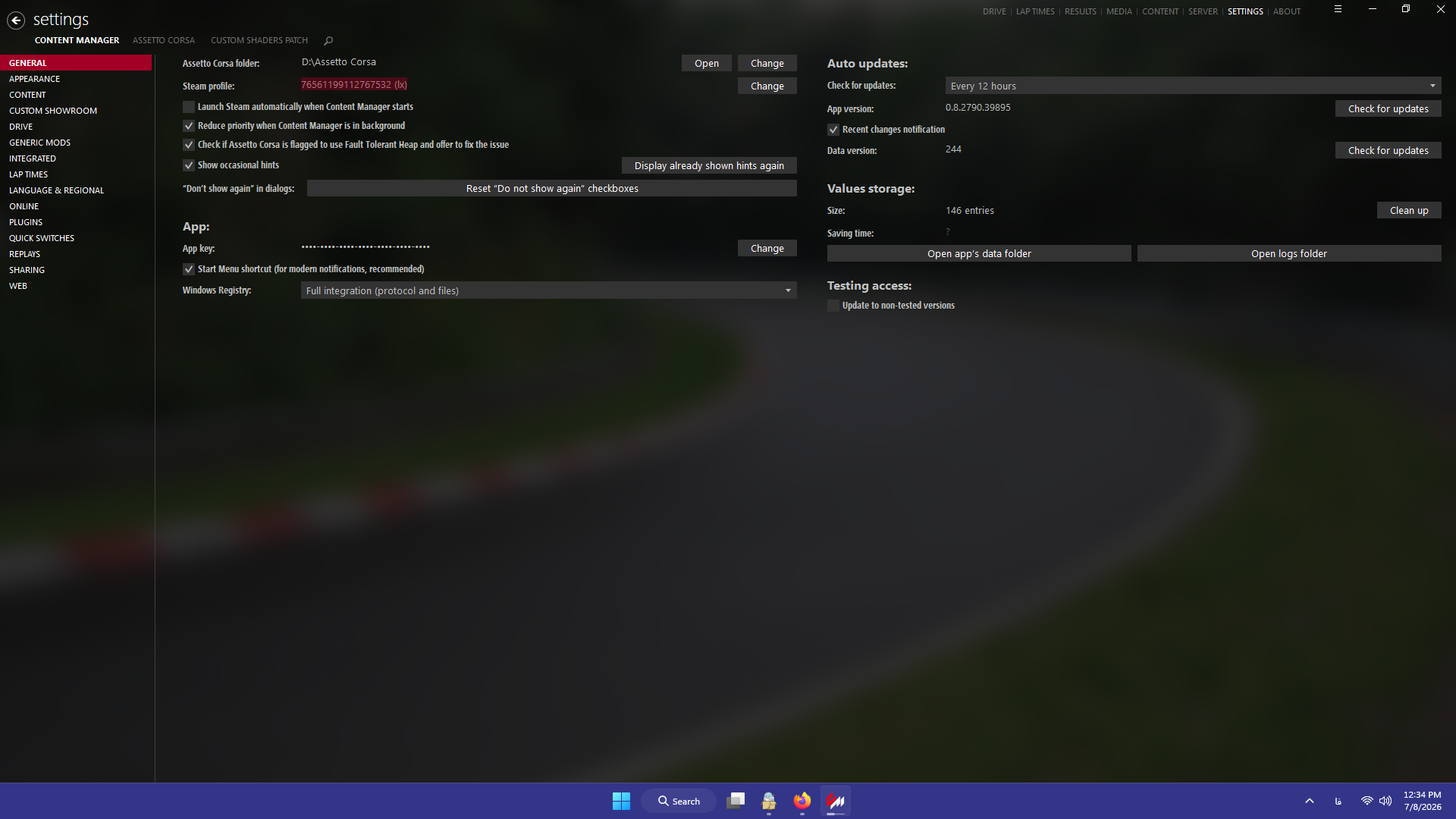 نمایش مسیر Steam ID در Content Manager